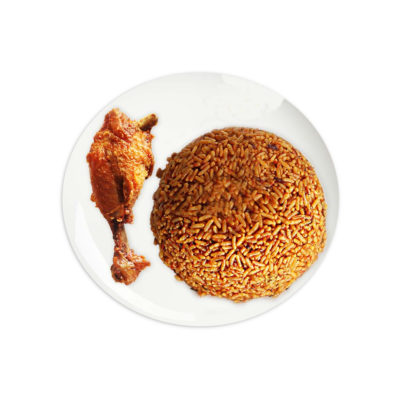 Party Jollof Rice With Chicken