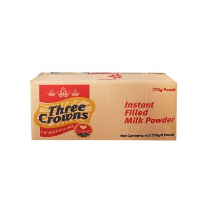 3Crowns Instant Filled Milk Powder Pouch 770g x 6