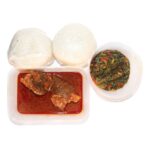 Pounded Yam 2 Wraps With Efo Riro And 1 Goat Meat