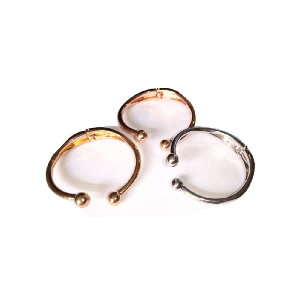 3 in 1 Women Open Bangle Gold, Rose Gold & Silver