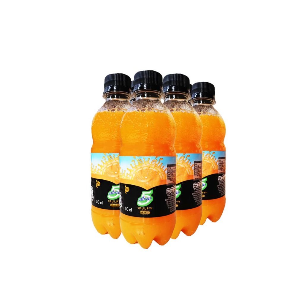 5 Alive Pulpy Orange Fruit Drink 30cl x 6