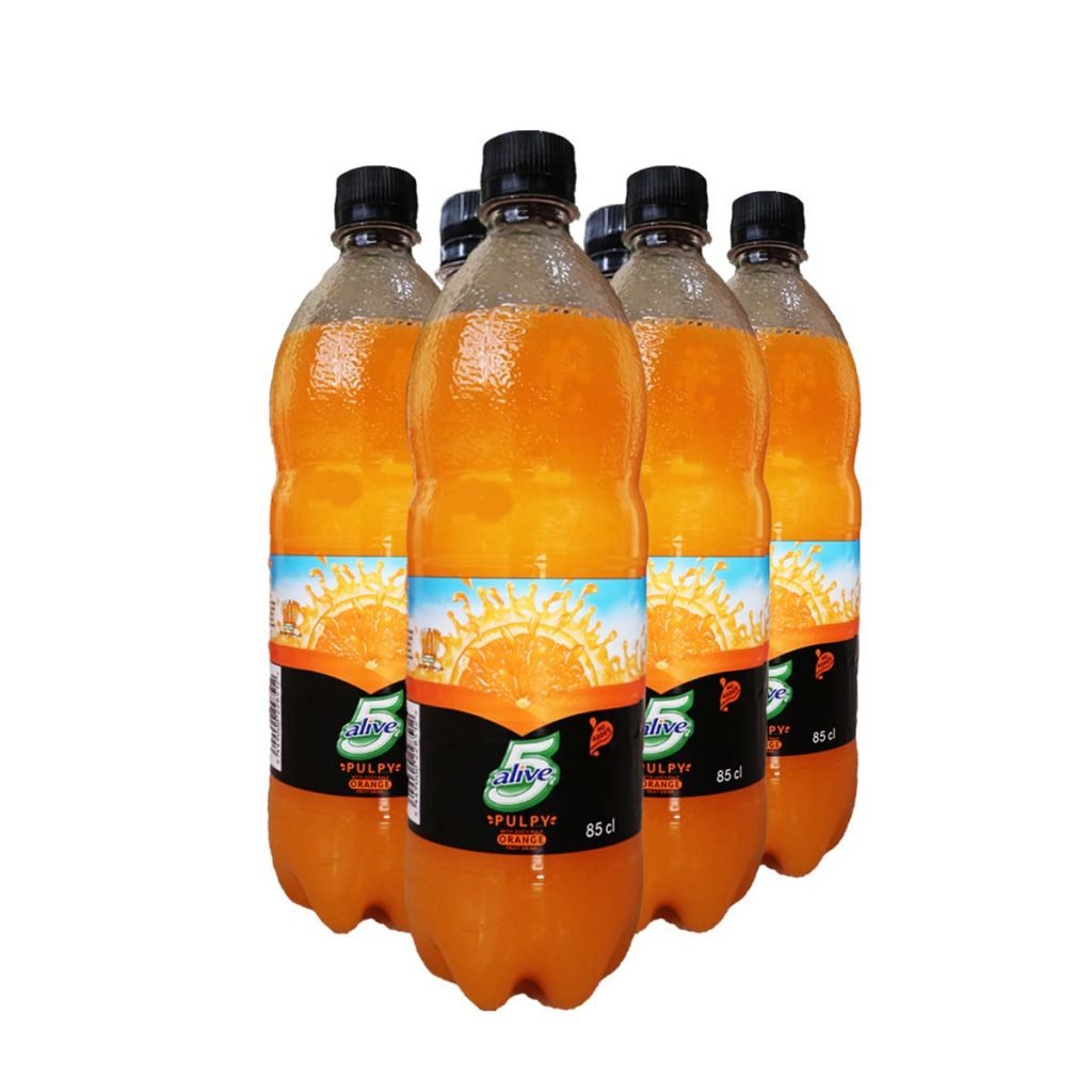 5 Alive Pulpy Orange Fruit Drink 85cl x 6