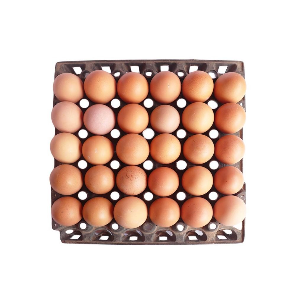 Raw Crate of eggs