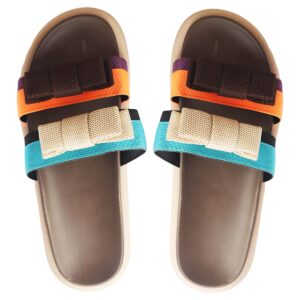 Multi-colored Slides Slippers