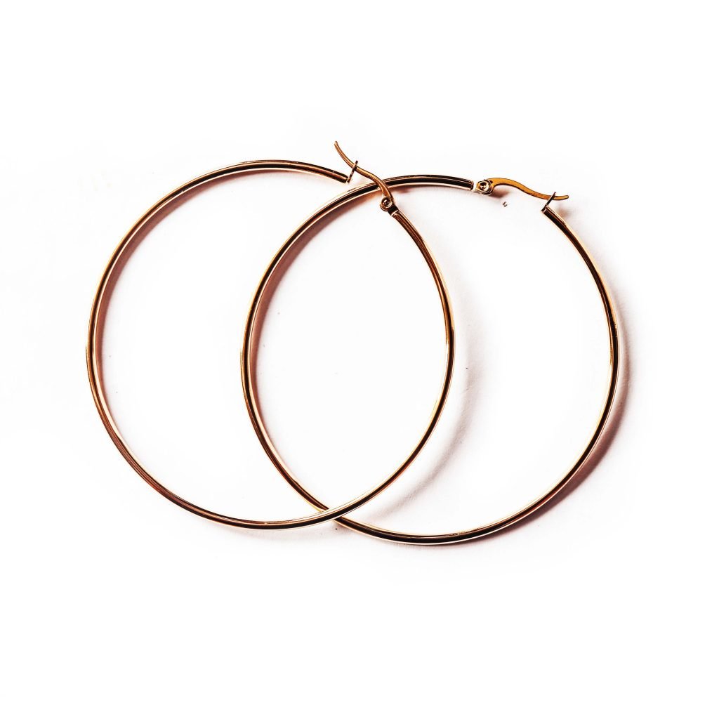 Rounded Shaped Loop Earring Gold