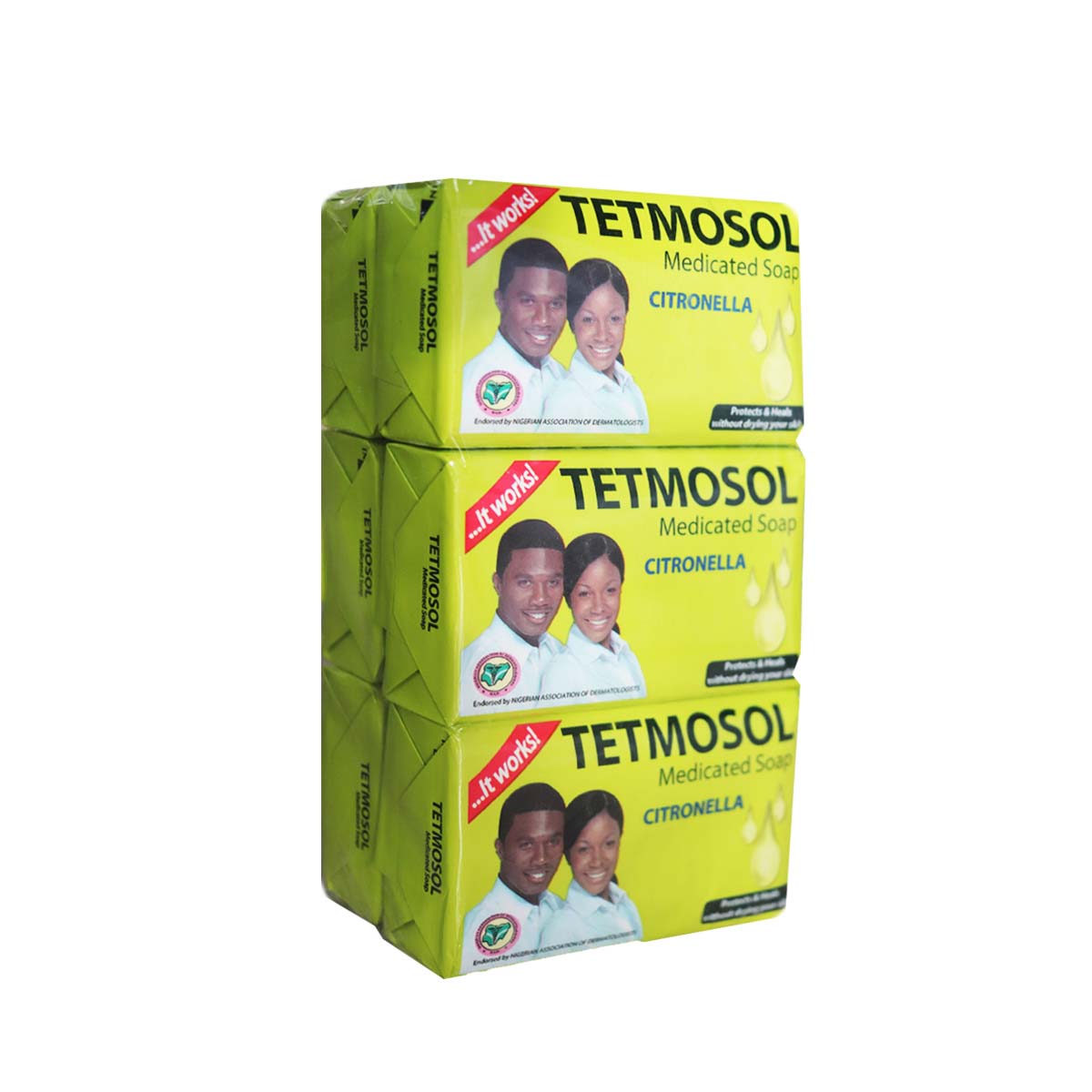 Tetmosol Citronella Medicated Soap 75g x 6