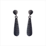 Women Fashion Matte Earring Black
