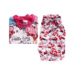 Baby Has Hello Kitty Kids Girls Short Sleeve Pyjamas 4 Years