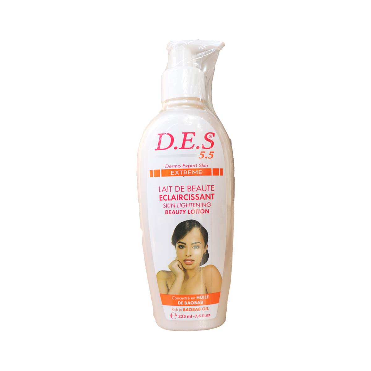 D.E.S 5.5 Extreme Skin Lightening Beauty Lotion 225ml