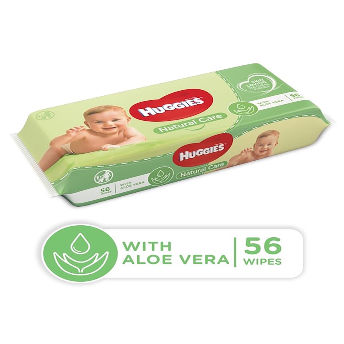 Huggies Natural Care Baby Wipes x 56