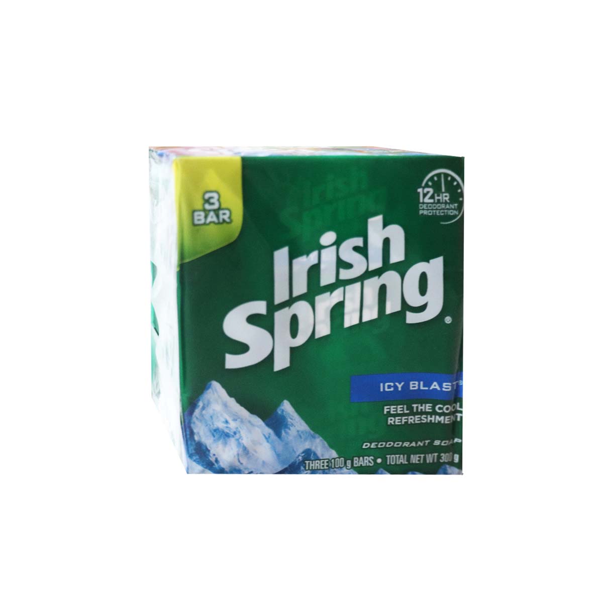 Irish Spring Icy Blast Deodorant Soap 100g x 3 Bars