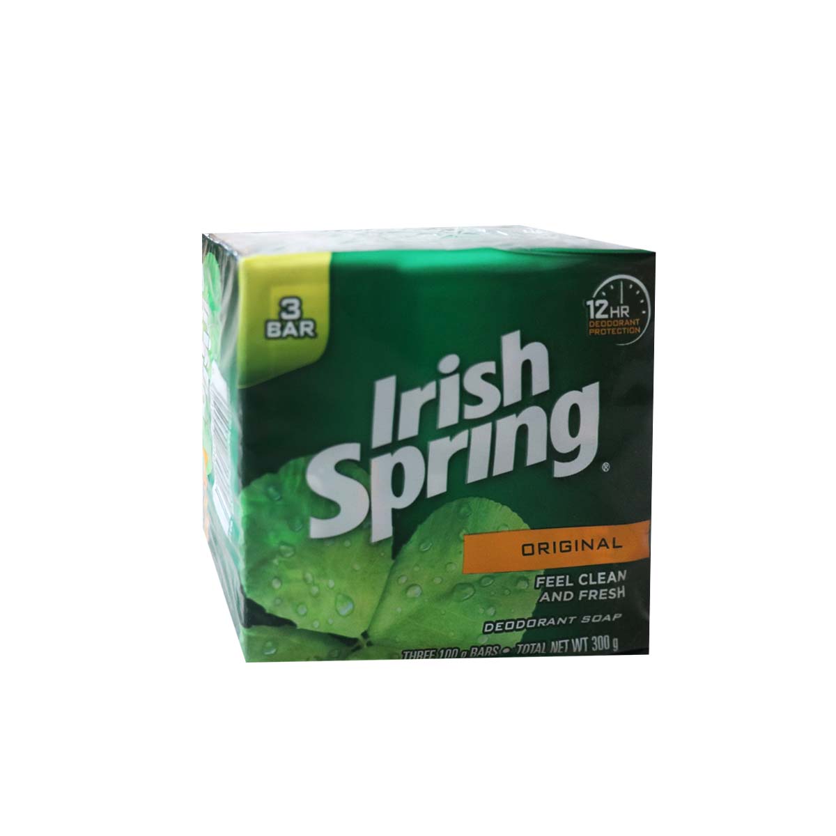 Irish Spring Original Deodorant Soap 100g x 3 Bars