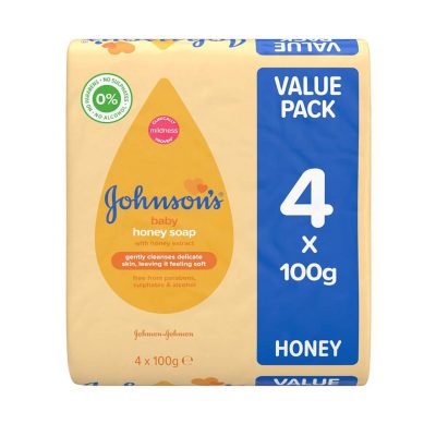 Johnson_s Baby Honey Soap 100g x 4