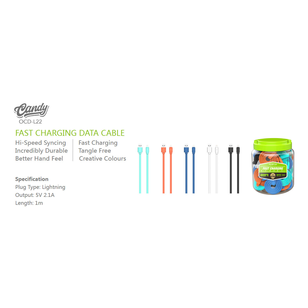 Oraimo Candy OCD-L22 Lightning Cable