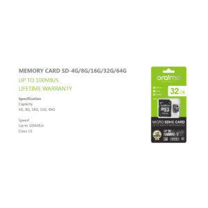 Oraimo Micro Sd Adapter & 32GB SD Card