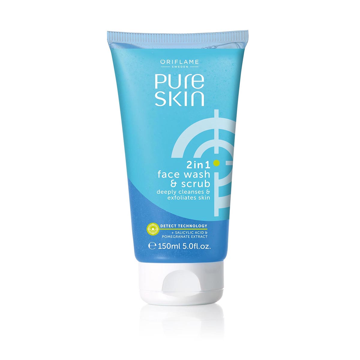 Oriflame Pure Skin 2 In 1 Face Wash Scrub 150ml