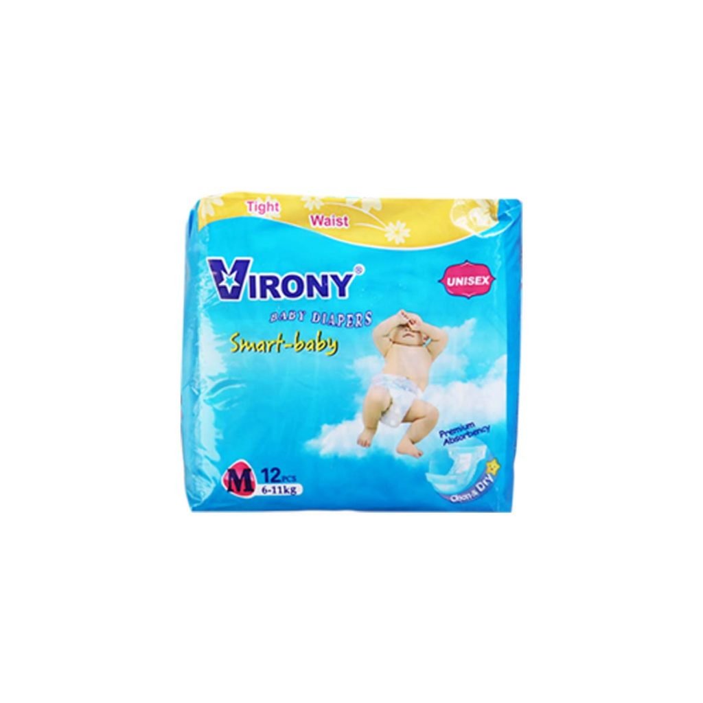 Virony Smart Baby Diapers Carry Pack ( Size M x 12 PCS)