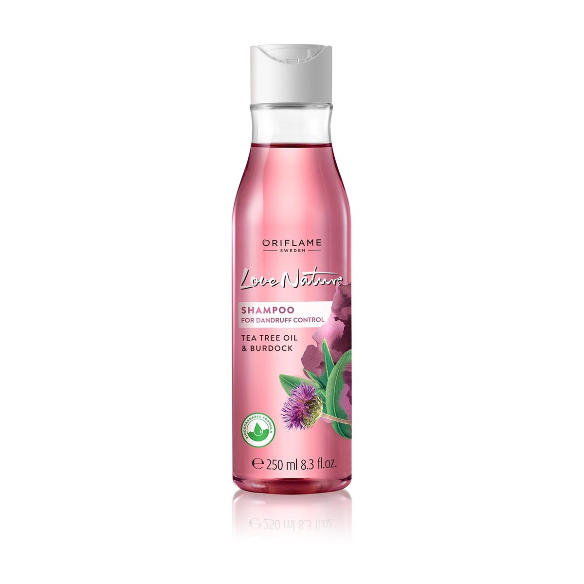 Oriflame Love Nature Shampoo for Dandruff Control Tea Tree Oil Burdock 250ml