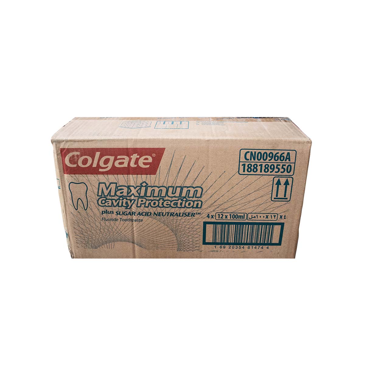 Colagate Maximum Cavity Protection Plus Sugar Acid Neutraliser With Floride And Calcium Toothpaste. Its patented Sugar Acid Neutralizer helps deactivate sugar acids before they can harm teeth. With Fluoride & Calcium, it also strengthens and restores the enamel to help prevent cavity formation.