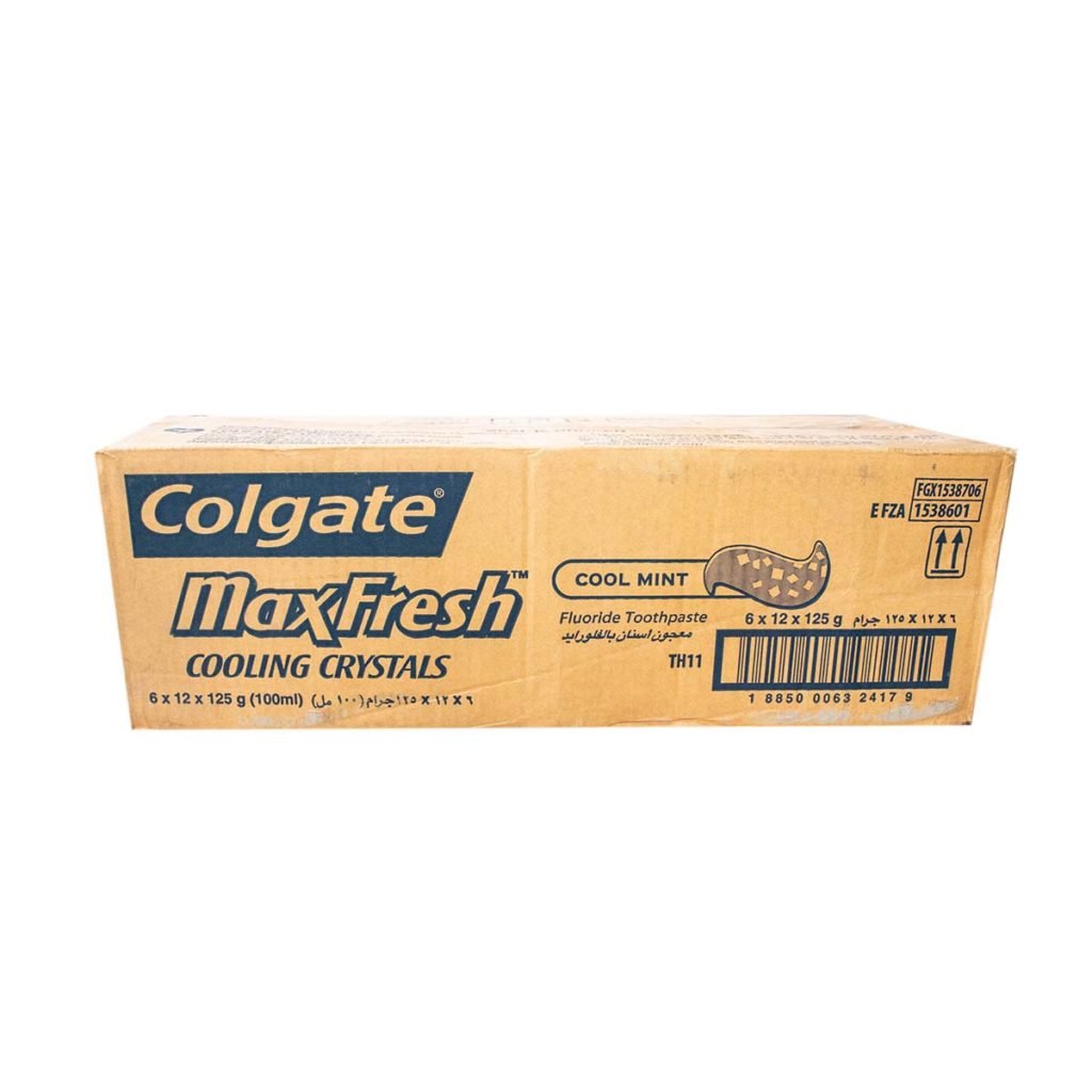 Colgate Max Fresh Cooling Crystals With Flouride Toothpaste 125g x 72