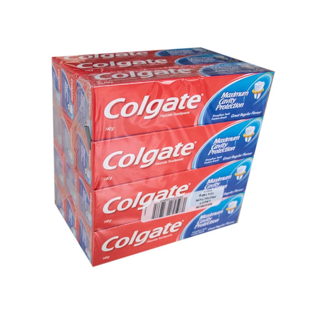 Colgate Maximum Cavity Protection With Flouride and Calcium Toothpaste 140g x 12