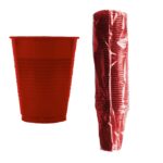 Disposable Eco Plastic Red Cup x 100