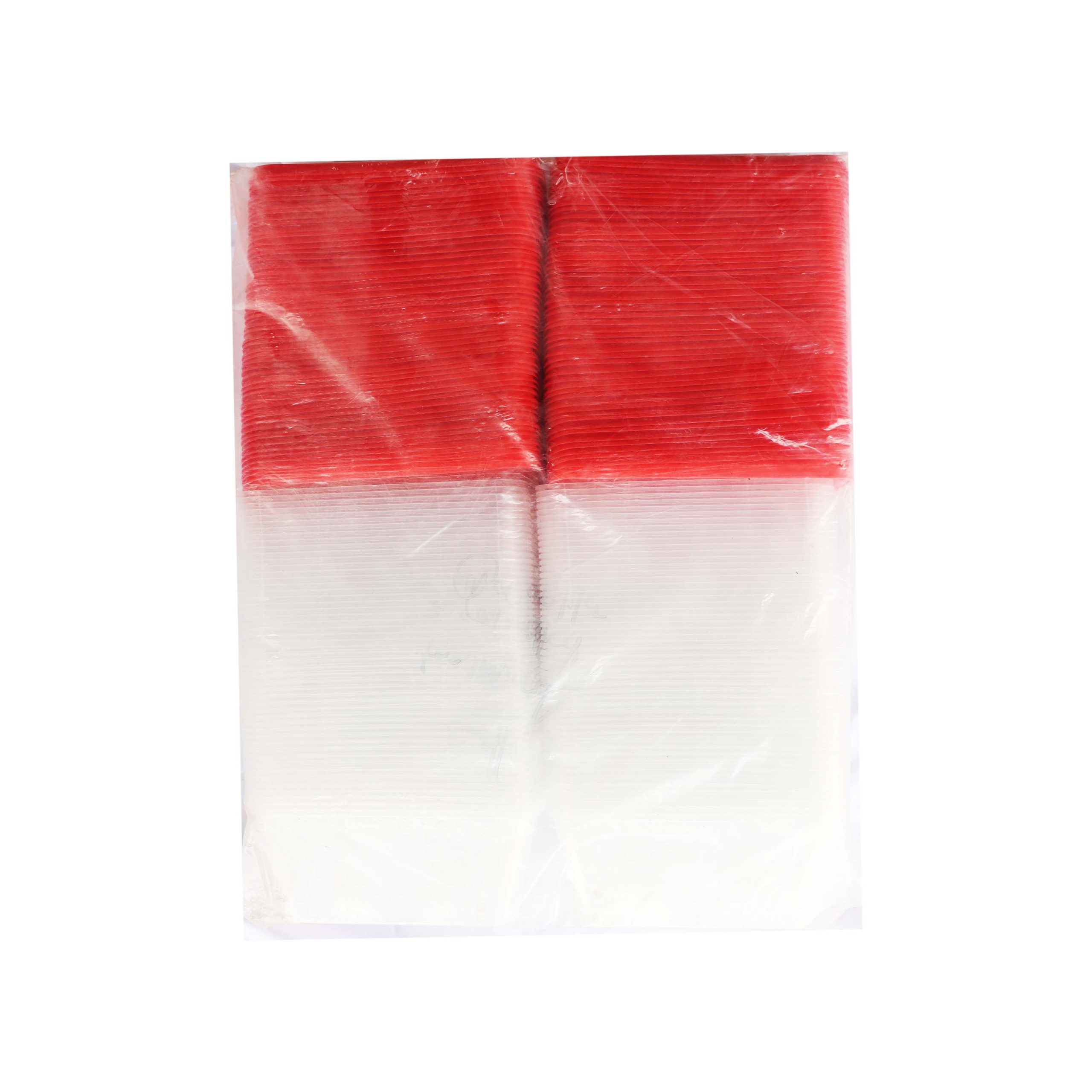 Disposable Plastic Plate with Red Cover x 100