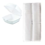 Disposable Styrofoam White Plate x 100