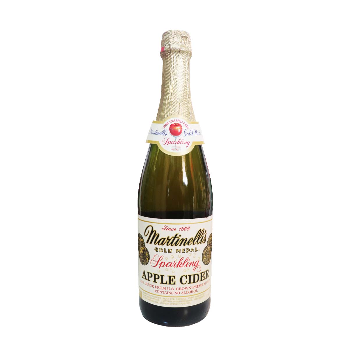 Martinellis Gold Medal Sparkling Apple Cidar 750ml