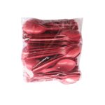 Salvin Disposable Plastic Red Spoon x 100