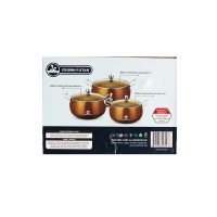 Crown Star Aluminium Cooking Pot 6PCS
