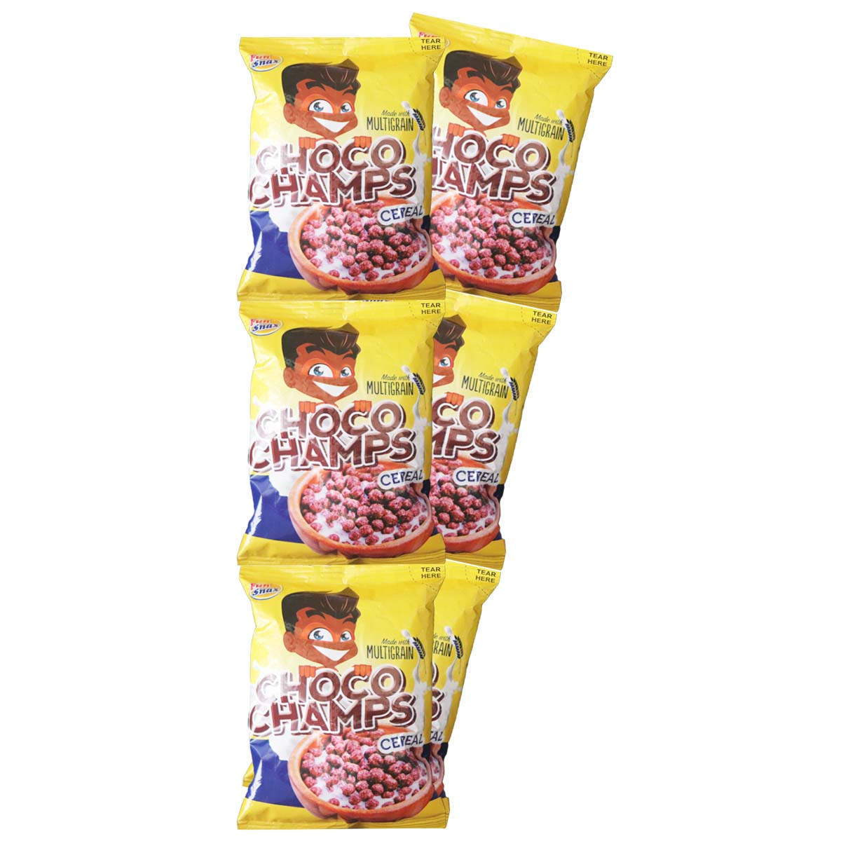 Fun Snax Choco Champs Cereal 40g x 6