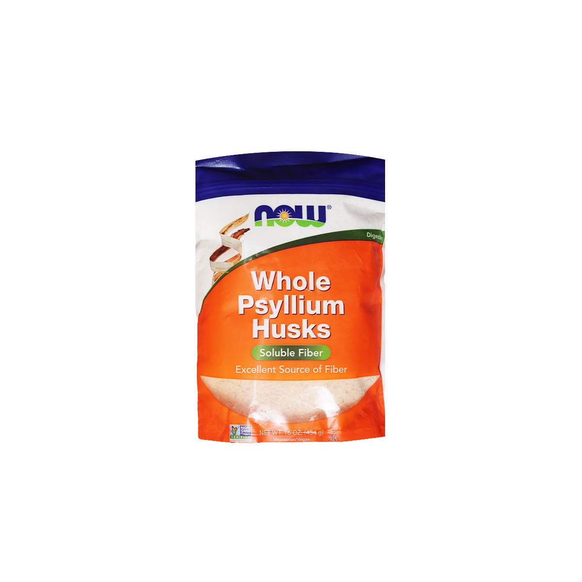 Now Whole Psyllium Husk 454g