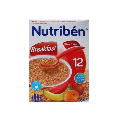 Nutriben Breakfast Wheat & Fruits Cereal 750g