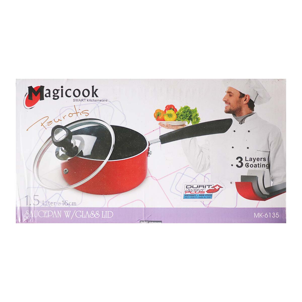 Magicook Saucepan With Glass Lid