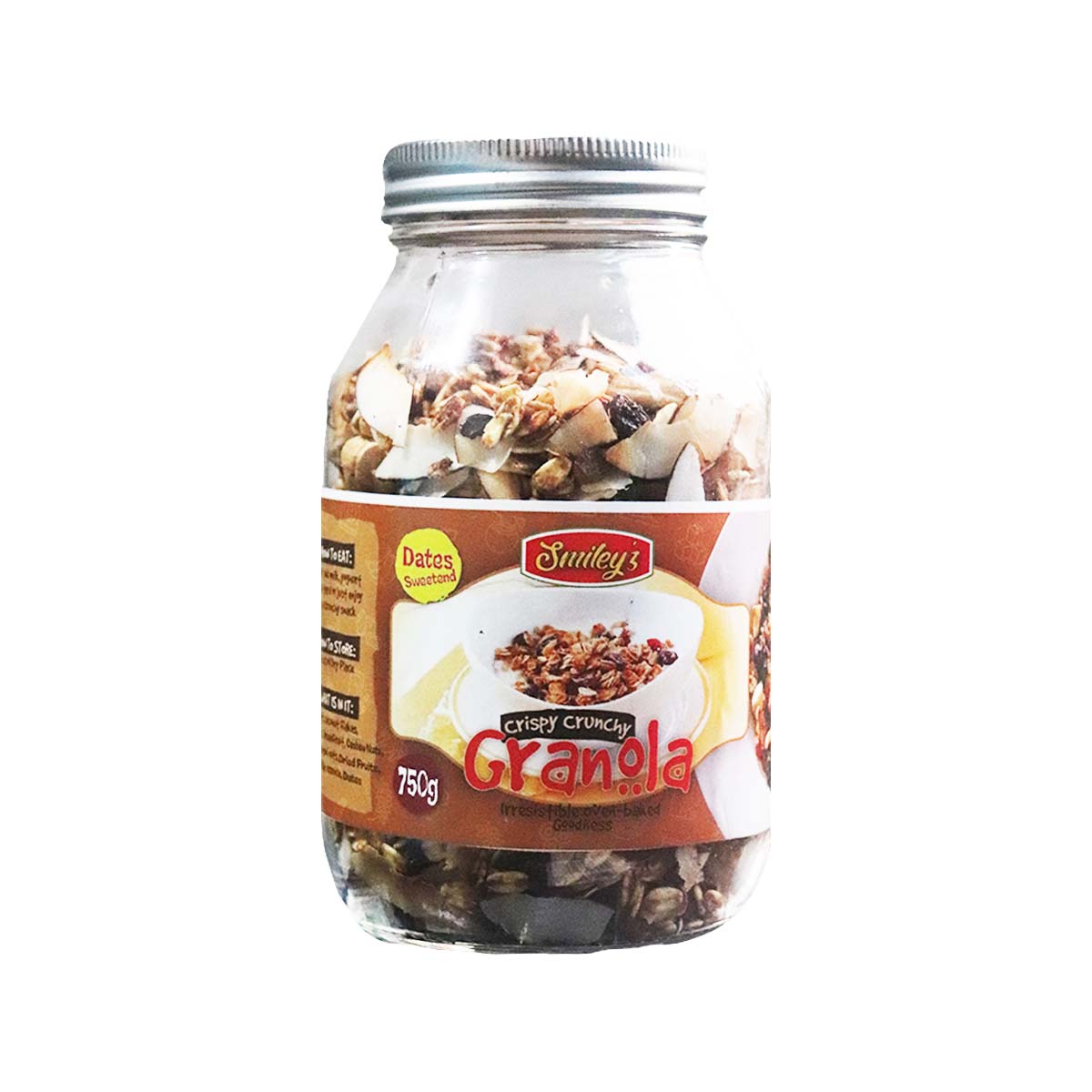 Smiley'z Dates Sweetened Granola 750g