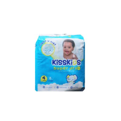 Kiss Kids Carry Pack Baby Diapers (Size 4) x 8