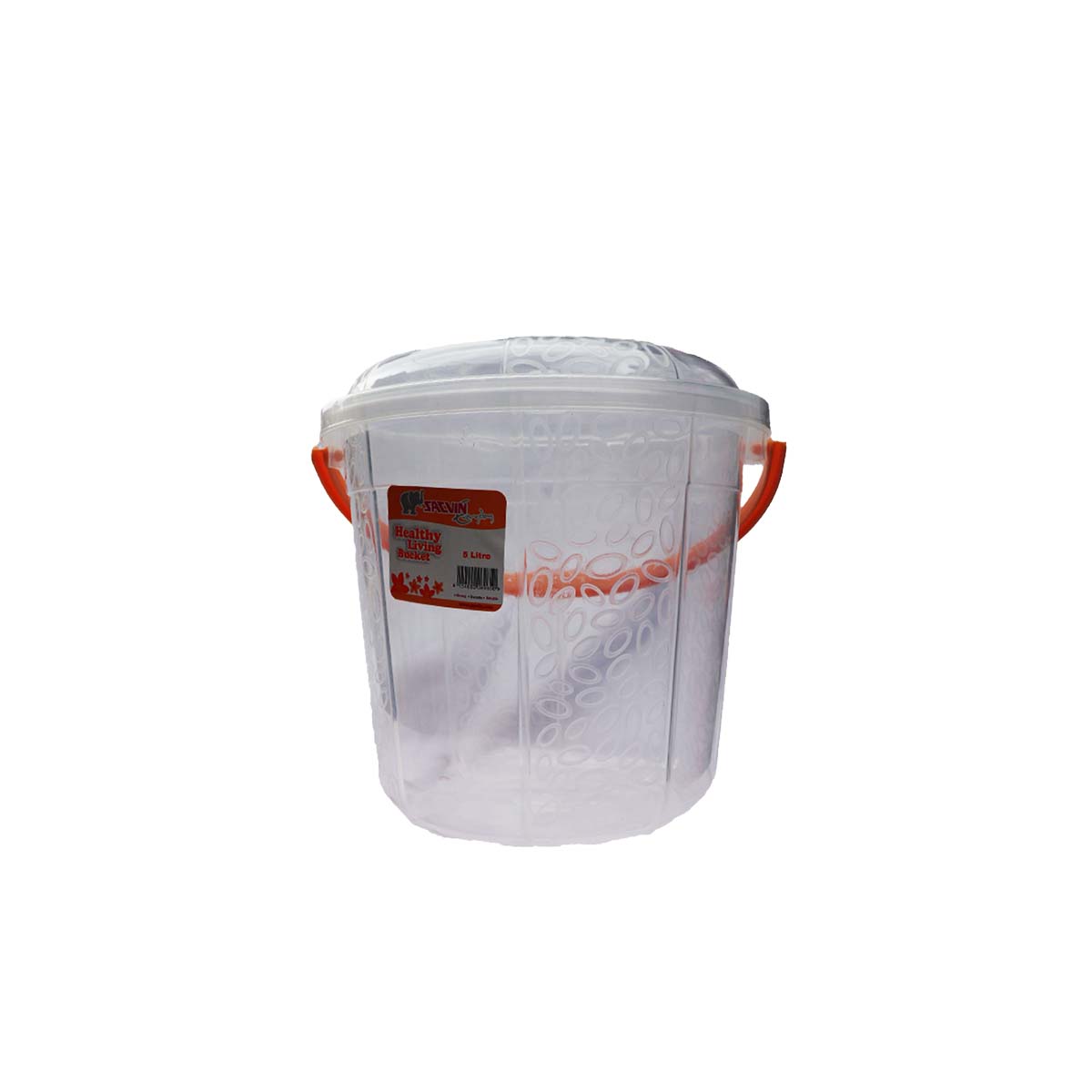 Salvin Plastic Transparent Bucket 5 Liters