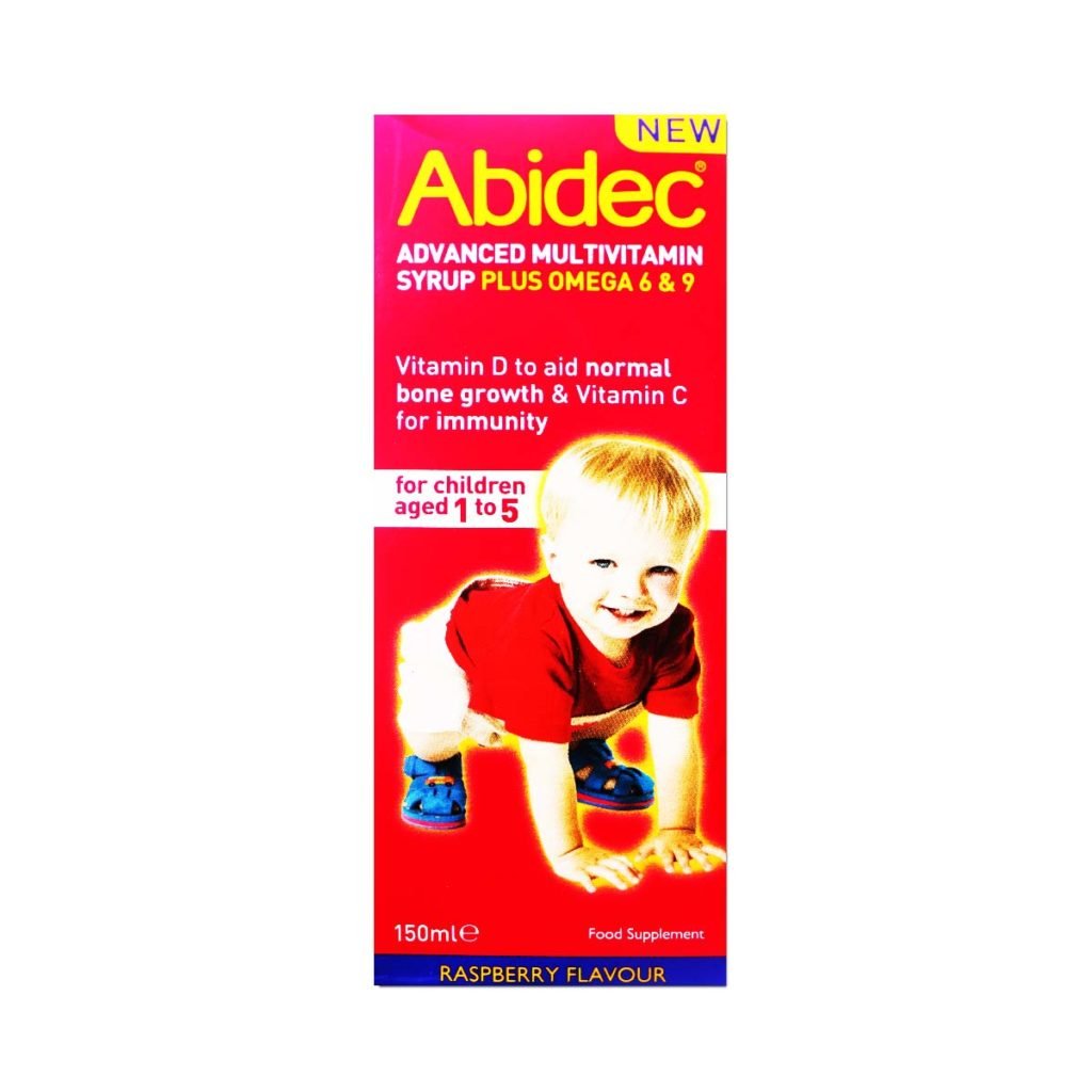 Abidec Advanced Multivitamin Raspberry Flavour Syrup 150ml