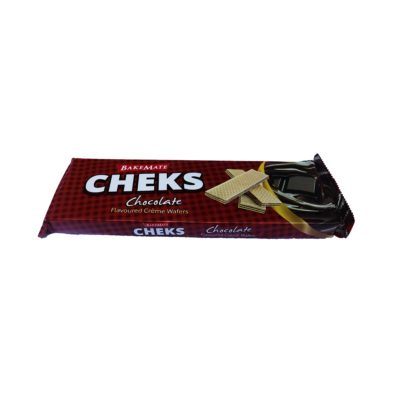 BakeMate Cheks Chocolate Flavoured Cream Wafers