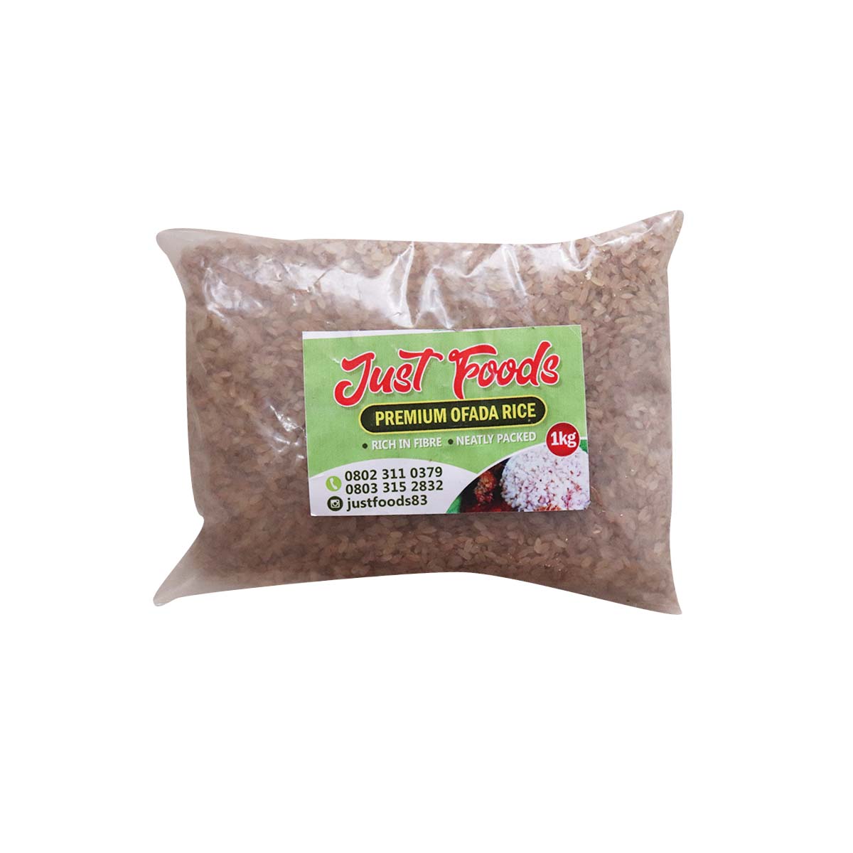 Just Foods Premium Ofada Rice 1kg