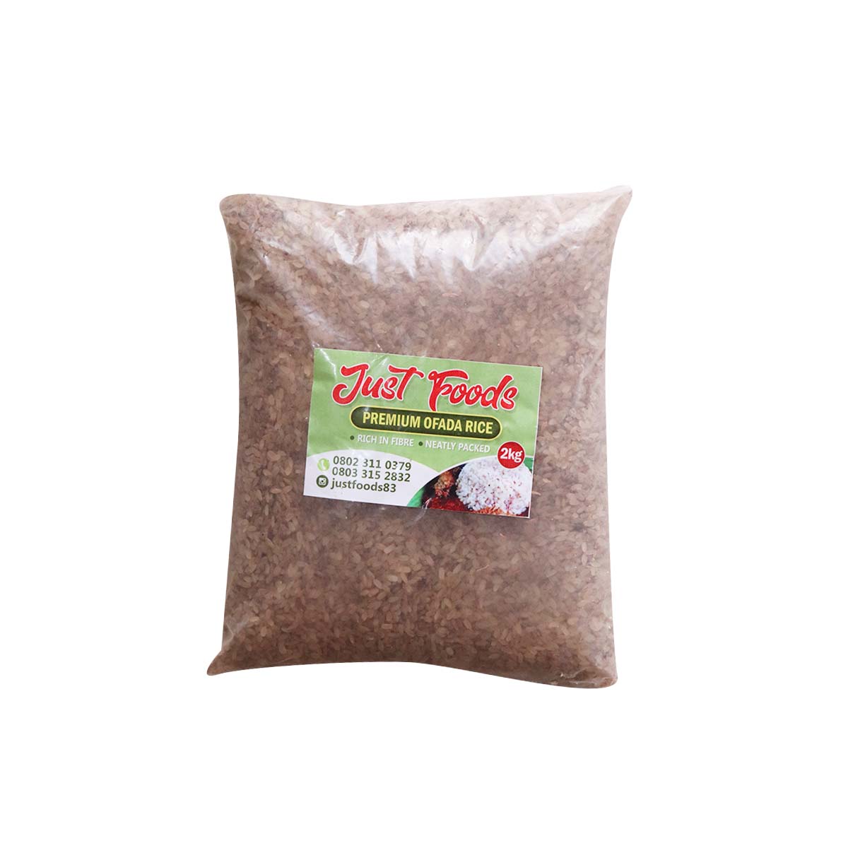 Just Foods Premium Ofada Rice 2kg