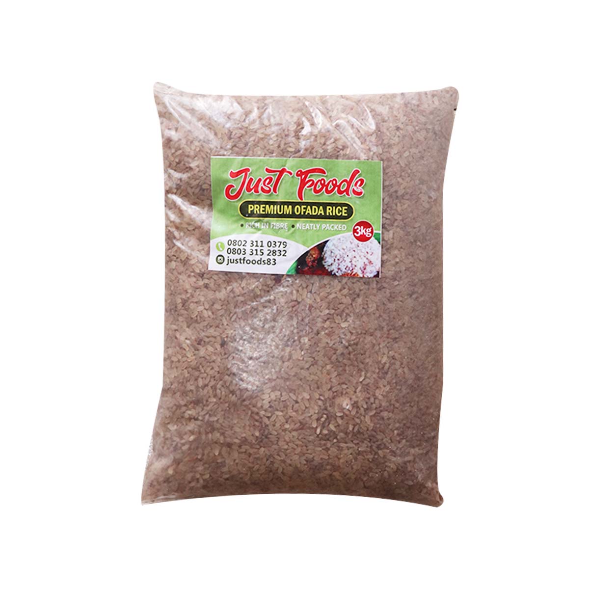 Just Foods Premium Ofada Rice 3kg