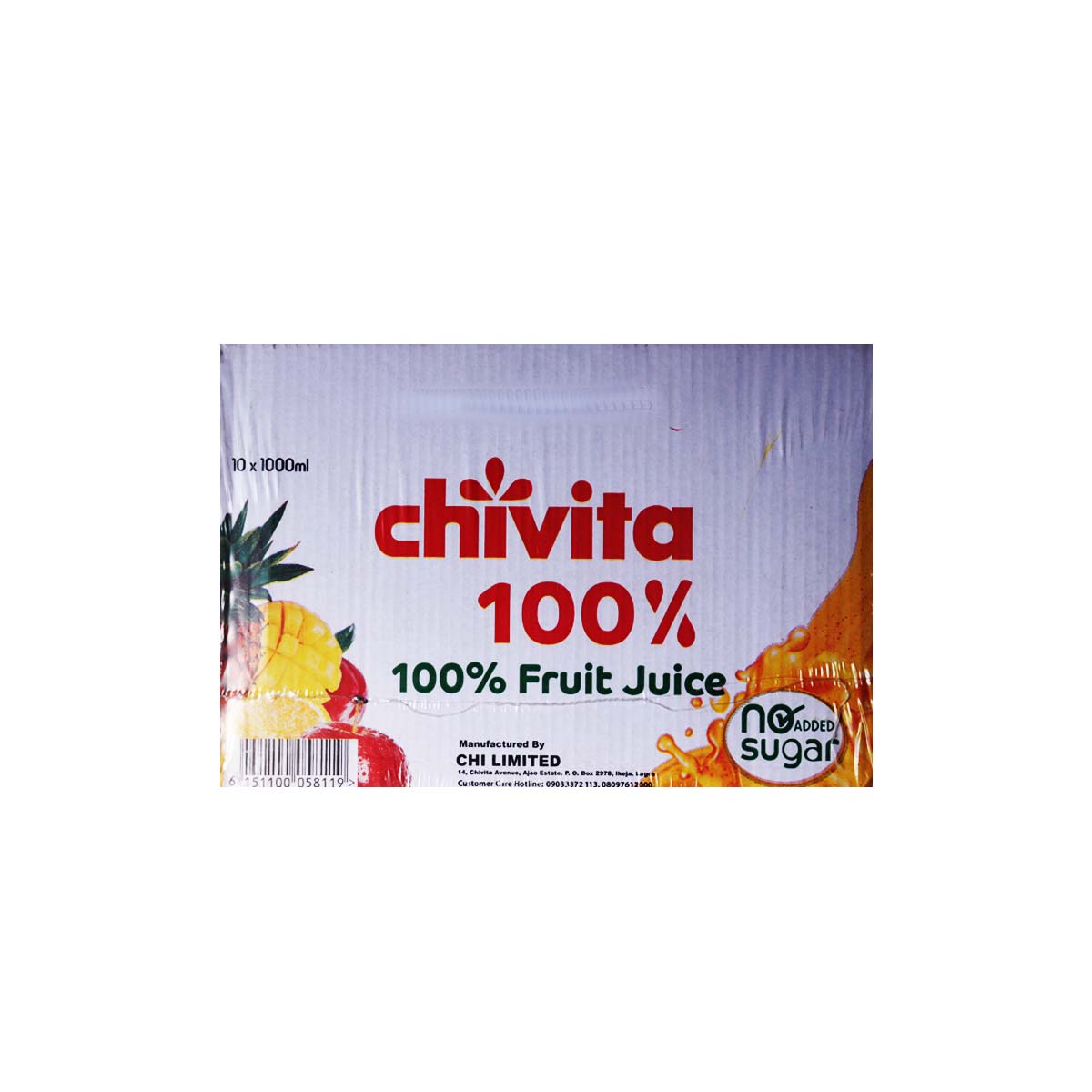 Chivita Apple 100% Fruit Juice 1 Liter x 10