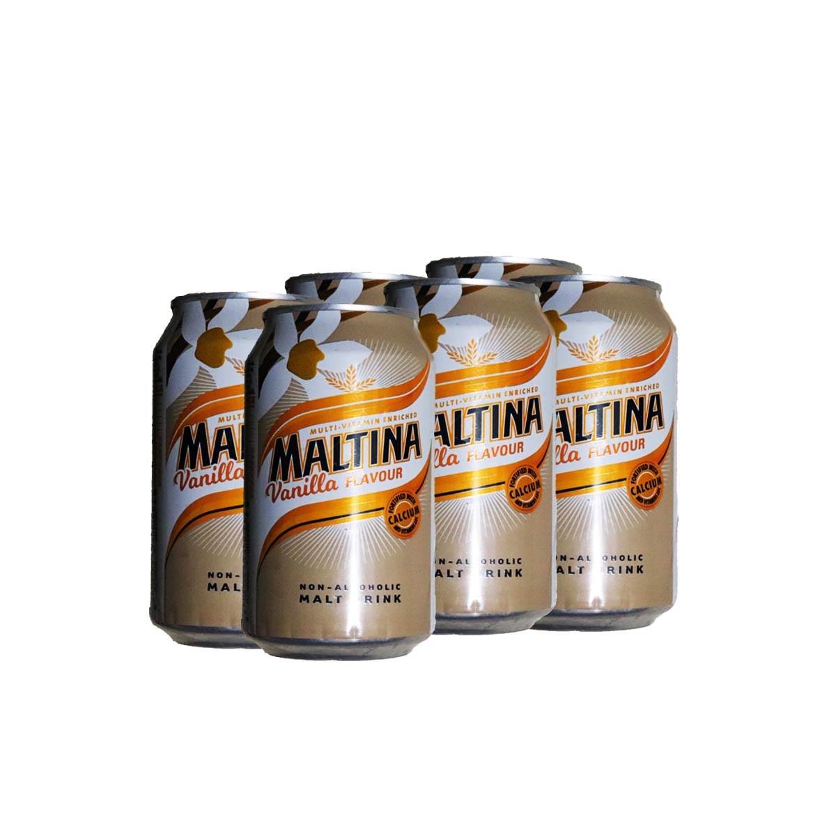 Maltina Vanilla Flavour Can 33cl x 6