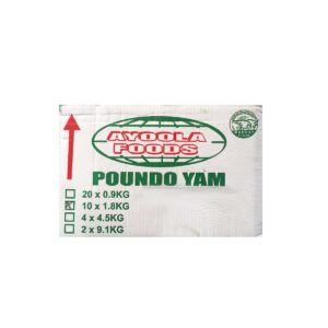 Ayoola Poundo Yam Flour 1.8kg x 10