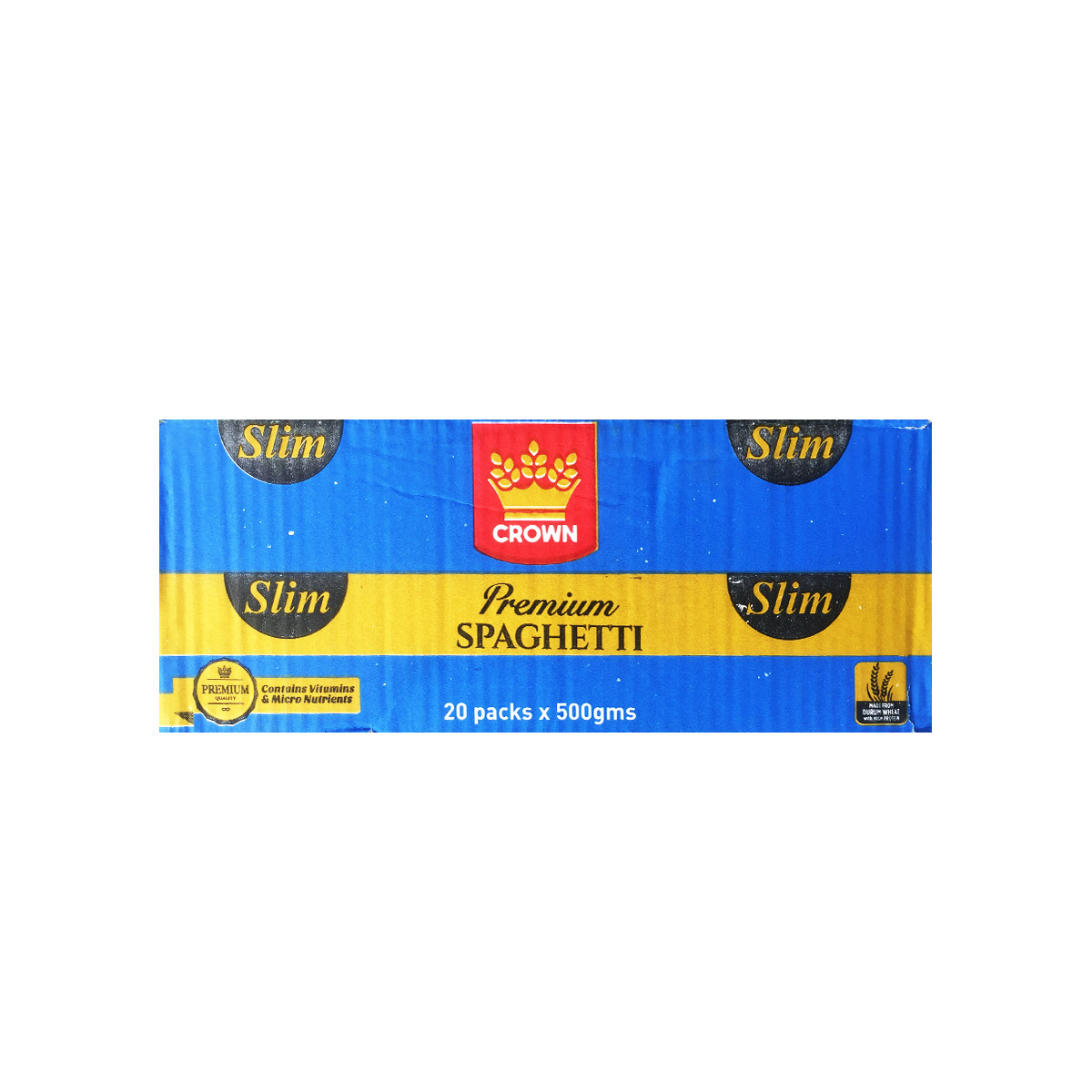 Crown Premium Slim Spaghetti 500g x 20