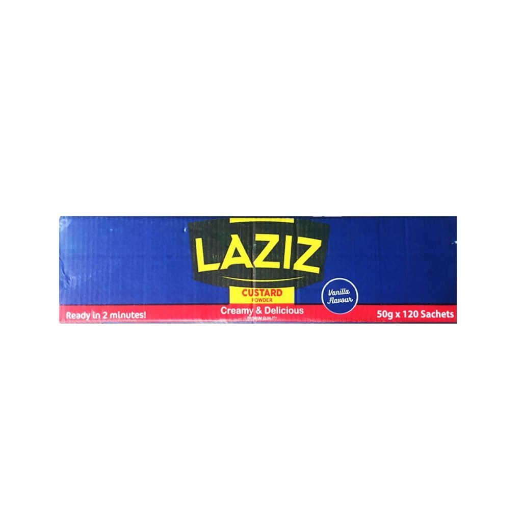Laziz Vanilla Custard Powder Sachets 50g x 120