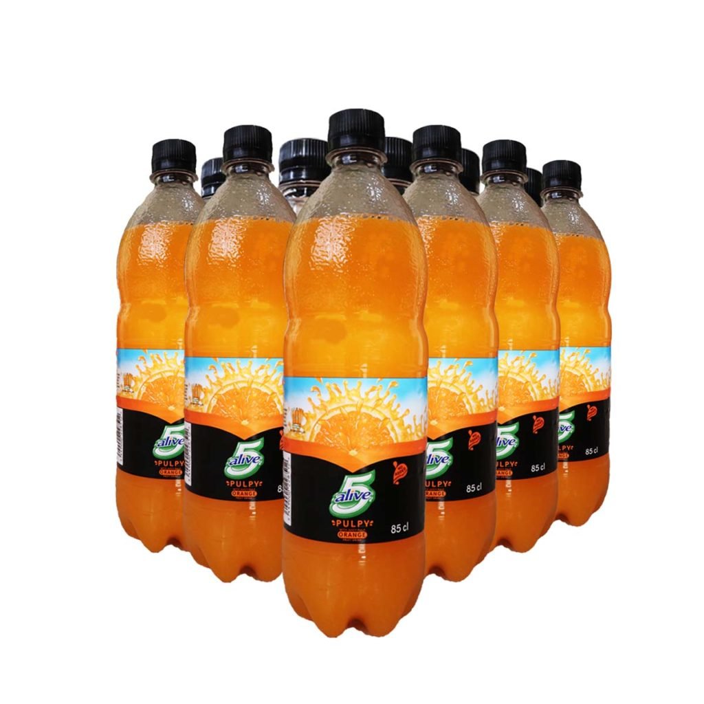 5 Alive Pulpy Orange Fruit Drink 85cl x 12