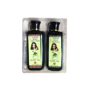 A Wash 2 In 1 Black Shampoo With Olive Oil 476ml